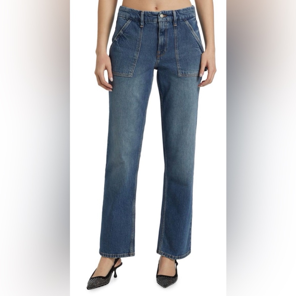 Good American Mid-Rise Good Icon Straight Jeans- New with Tags